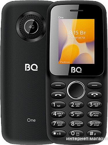 Кнопочный телефон BQ-Mobile BQ-1800L One (черный) - фото 1 - id-p226009044