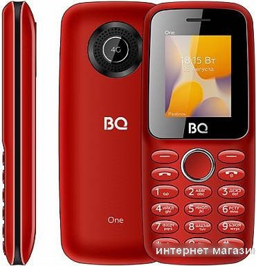 Кнопочный телефон BQ-Mobile BQ-1800L One (красный), фото 2