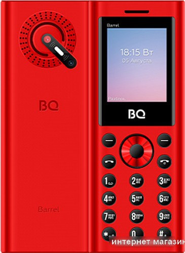 Кнопочный телефон BQ-Mobile BQ-1858 Barrel (красный) - фото 1 - id-p226009051