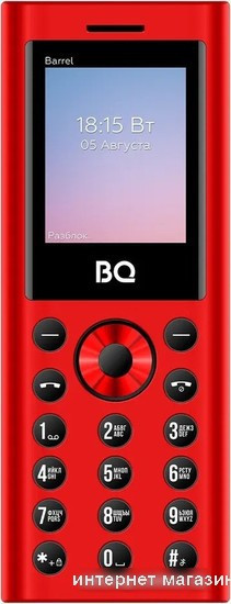 Кнопочный телефон BQ-Mobile BQ-1858 Barrel (красный) - фото 2 - id-p226009051