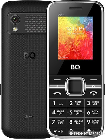 Мобильный телефон BQ-Mobile BQ-1868 Art+ (черный) - фото 1 - id-p226009053