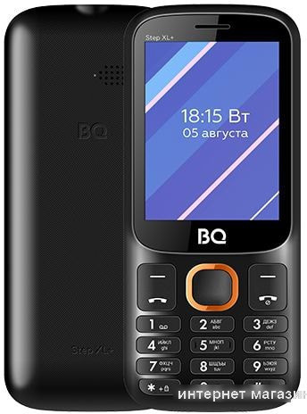 Мобильный телефон BQ-Mobile BQ-2820 Step XL+ (черный/оранжевый)