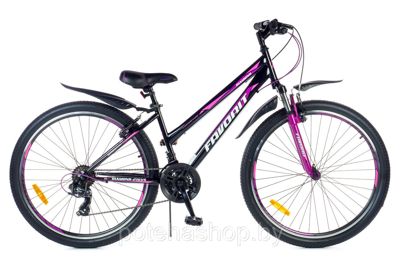 Двухколесный велосипед FAVORIT, модель DIAMOND-27.5VS, DMD27V15BK - фото 1 - id-p226009171