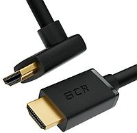 GCR Кабель 2.0m HDMI 2.0, M/M верхний угол, черный, HDR 4:2:2, Ultra HD, 4K 60 fps 60Hz/5K*30Hz, 3D, AUDIO,