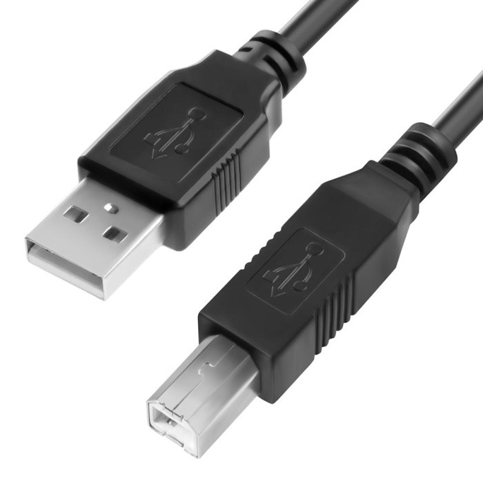 Кабель 1.8m USB 2.0, AM/BM, черный Greenconnect 4PH-R90034 - фото 1 - id-p226010900