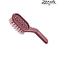 Расческа Janeke Bag Vented hairbrush, 16 × 6 × 3 см. Светло бордовый, фото 2