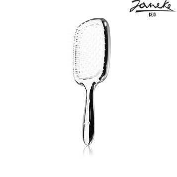 Щетка для волос Janeke Superbrush Small Silver Серебро с белым