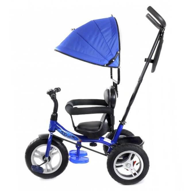 Детский трехколесный велосипед с ручкой управления Pilot синий PTA1B - фото 2 - id-p226010950