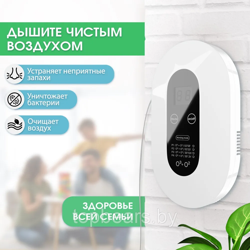 Портативный очиститель воздуха с функцией озонации и ионизации Air Purifier, 220 V (4 режима работы) / - фото 7 - id-p216384189