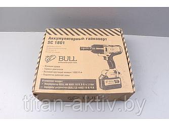 Аккум. ударный гайковерт BULL SC 1801 в чем. БЕСЩЕТ., 18 В, 1000 Н*м, 3/4"", 1х6 А*ч, з/у 4 А уцене