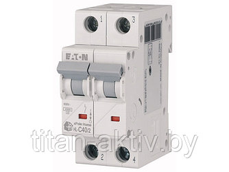 Автоматич. выключатель Eaton HL-C40/2, 2P, 40A, тип C, 4.5кA, 2M