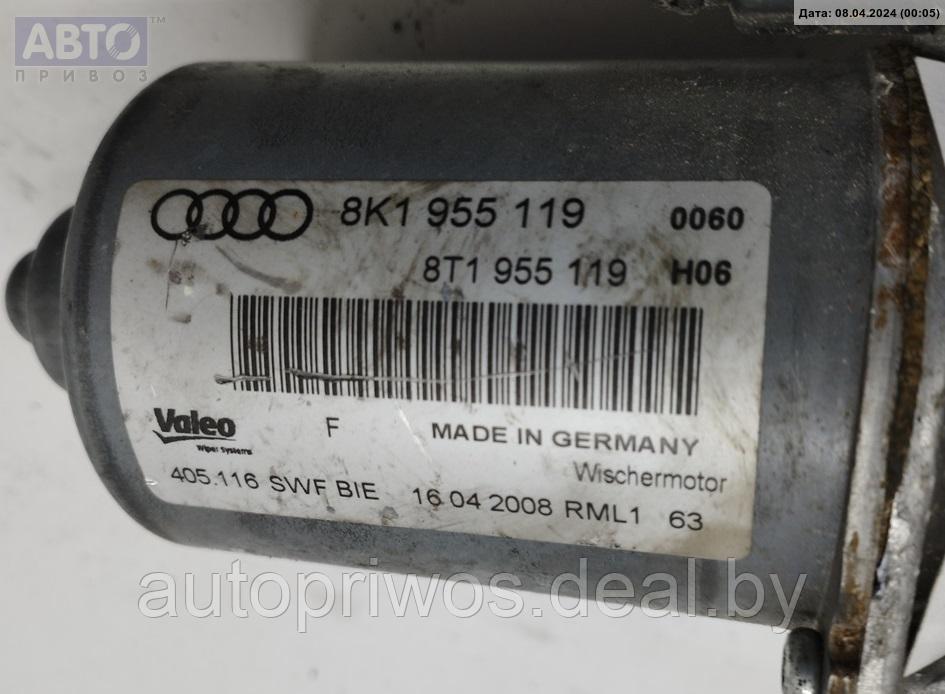 Двигатель стеклоочистителя переднего (моторчик дворников) Audi A4 B8 (2007-2015) - фото 2 - id-p225195773