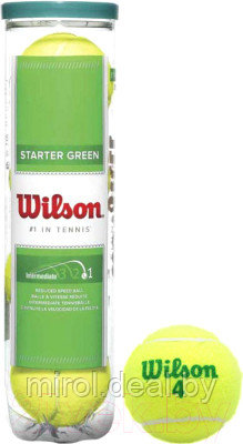 Набор теннисных мячей Wilson Starter Green Play / WRT137400 - фото 1 - id-p226013926