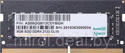 Оперативная память DDR4 Apacer AS08GGB26CQYBGH - фото 1 - id-p226015989