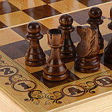 Шахматы турнирные деревянные 40 х 40 см "Дебют", король h-9 см, пешка h-4.5 см, фото 6