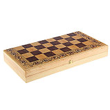 Шахматы турнирные деревянные 40 х 40 см "Дебют", король h-9 см, пешка h-4.5 см, фото 9