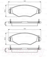 Тормозные колодки Bosch 0986495244