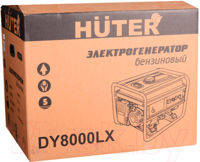 Бензиновый генератор Huter DY8000LX - фото 7 - id-p226019231