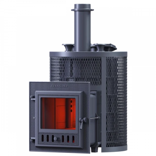 Печь для бани Технолит Авангард ЗК 25 (М) Ураган круглая сетка