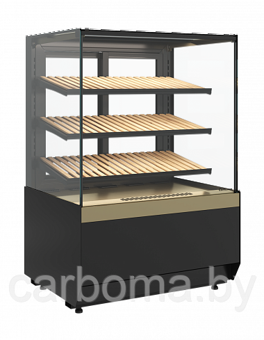 Витрина хлебная Carboma Cube KC70 N 1,3-1 LIGHT Bread (версия 2.0) бежевая