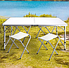 Складной туристический стол для дачи и пикника Folding Table (4 стула в комплекте), фото 5