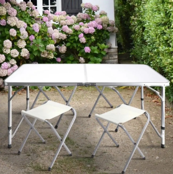 Складной туристический стол для дачи и пикника Folding Table (4 стула в комплекте) - фото 6 - id-p199614703