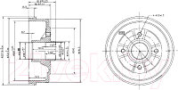 Тормозной барабан Patron PDR1146