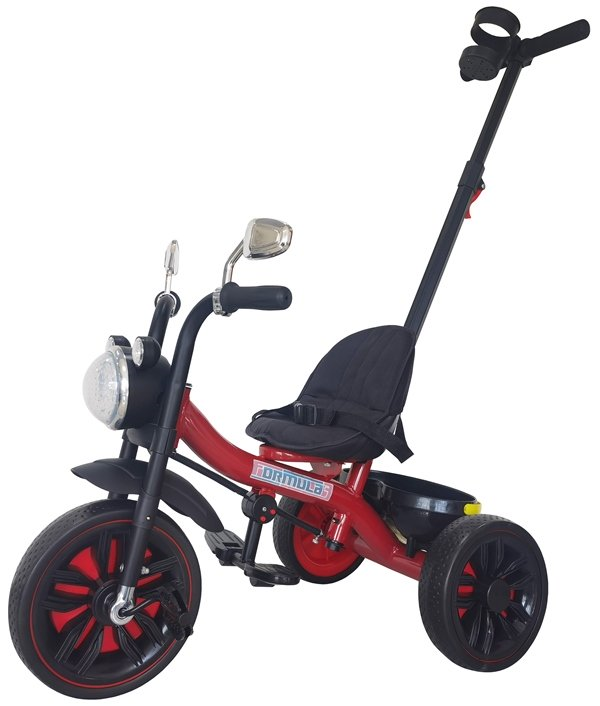 Трехколесный велосипед с ручкой Trike Formula F9R красный - фото 1 - id-p223798903