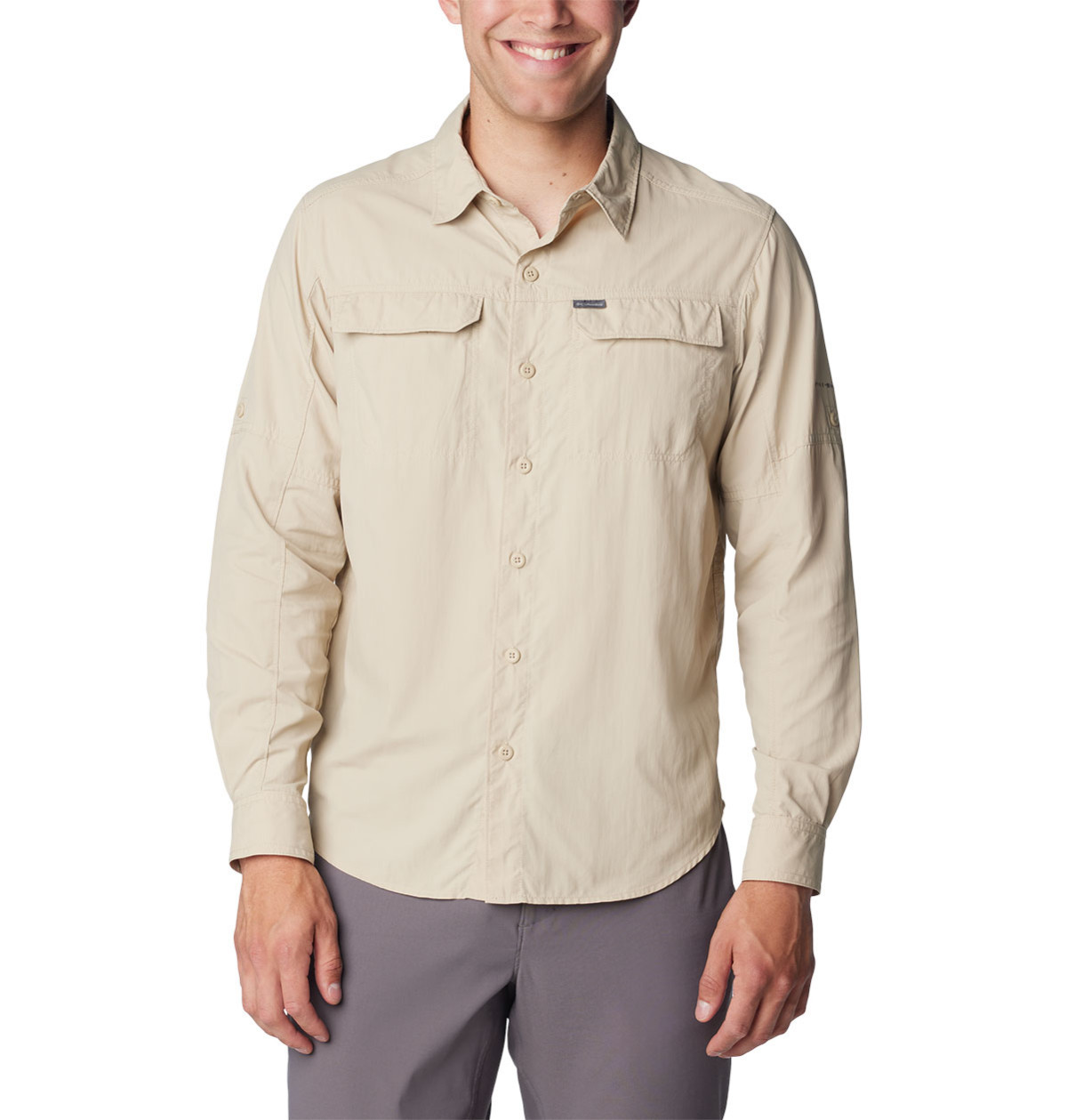 Рубашка мужская Columbia Silver Ridge 2.0 Long Sleeve Shirt бежевый 1839311-160 - фото 3 - id-p225984634
