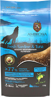 Сухой корм для собак Ambrosia Mediterranean для взрослых собак сардина и тунец / U/AHST5