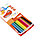 Цветные карандаши Deli 18 шт. трехгранные пластиковые, фото 2
