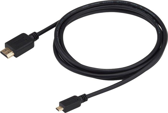 Кабель Buro HDMI - microHDMI (1.8 м, черный) - фото 1 - id-p226059995