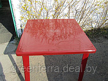 Пластиковый стол квадратный пластиковый для дачи [130-0019], фото 3