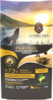 Сухой корм для собак Ambrosia Mediterranean для взрослых собак свежая утка / U/AHD5