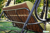 Садовые качели Olsa Альвина с1329, 244х144х181 см, 3-местные, с москитной сеткой, регулируемая спинка, фото 5
