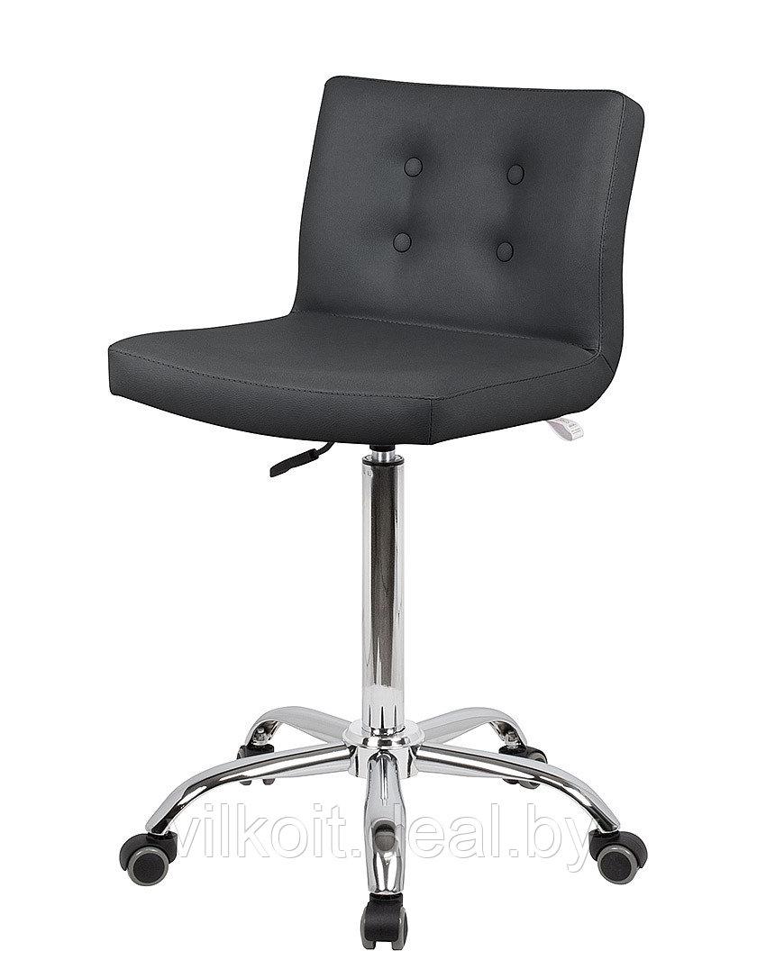 Канто для парикмахера стул мастера с пуговицами, темно-серый - фото 1 - id-p226061120