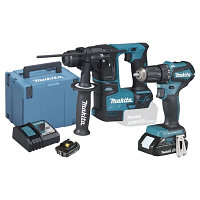 Аккумуляторный набор инструмента Makita DLX2454AJ (DDF483Z + DHR171Z, 2АКБх2.0Ah, ЗУ, makpac IV)