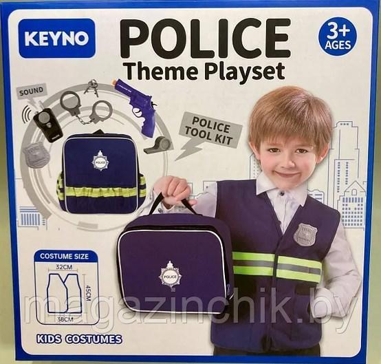 Детский игровой набор Полицейский + сумка, рация, наручники, KN 631 - фото 3 - id-p96183698