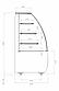 Кондитерская витрина нейтральная Carboma FLANDRIA K70 N 1,3-1 LIGHT (версия 2.0), фото 8