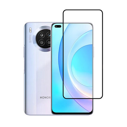 Защитное стекло для Huawei Honor 50 Lite с полной проклейкой (Full Screen), черное, фото 2