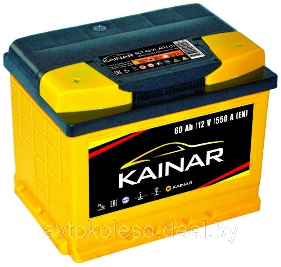 Аккумулятор,АКБ KAINAR 6CT-60 ,6СТ60 L 550 Ah Казахстан. - фото 1 - id-p226062706