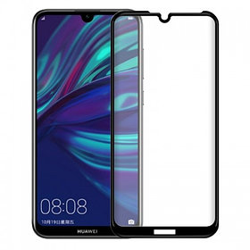 Защитное стекло для Huawei Y6 2019 (MRD-LX1F) c полной проклейкой (Full Screen), черное