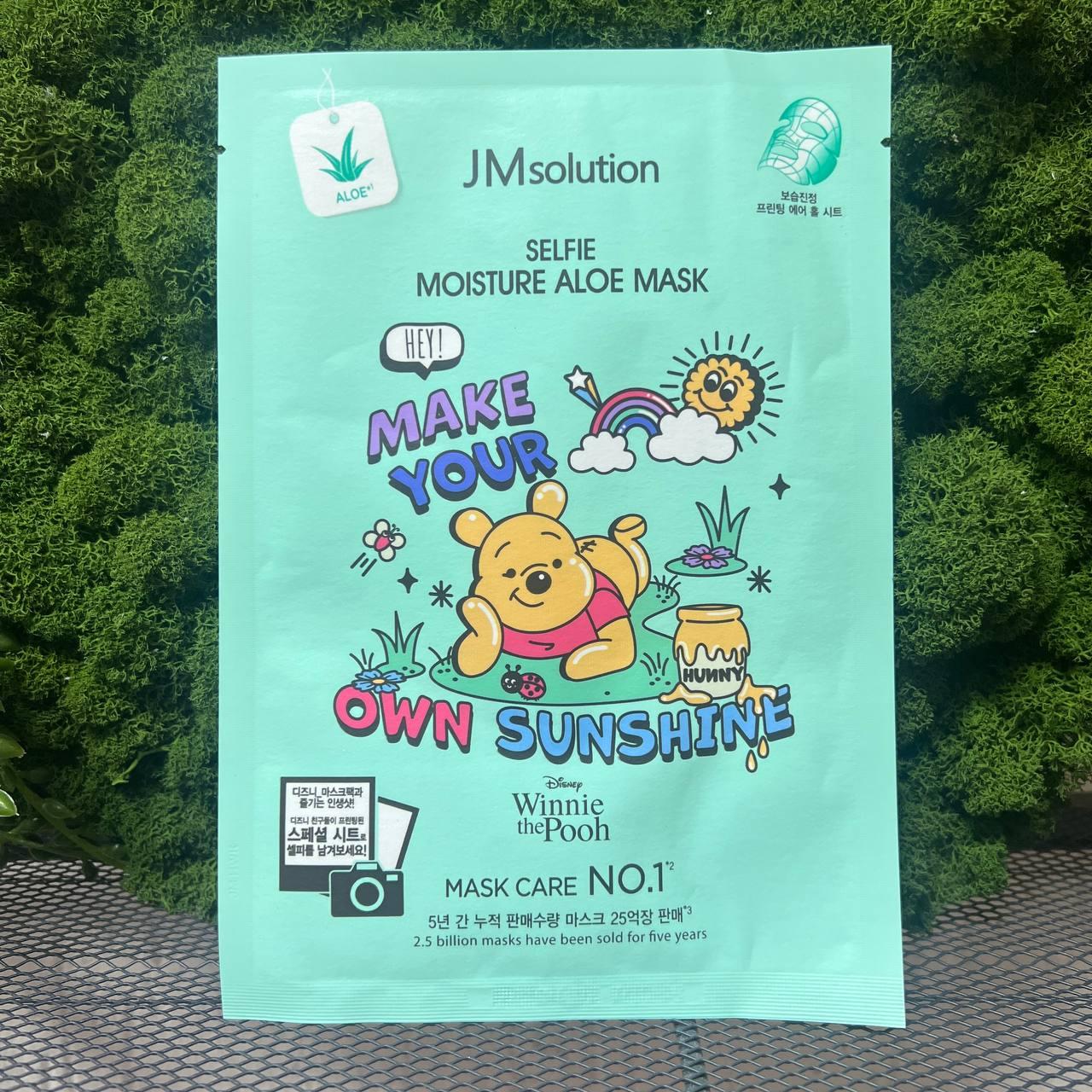 Тканевая маска с экстрактом алоэ JM SOLUTION Disney Selfie Moisture Aloe Mask - фото 1 - id-p226009150