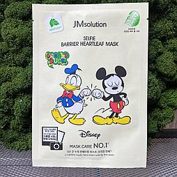 Тканевая маска с хауттюйнией JMsolution Disney Collection Selfie Barrier Heartleaf Mask