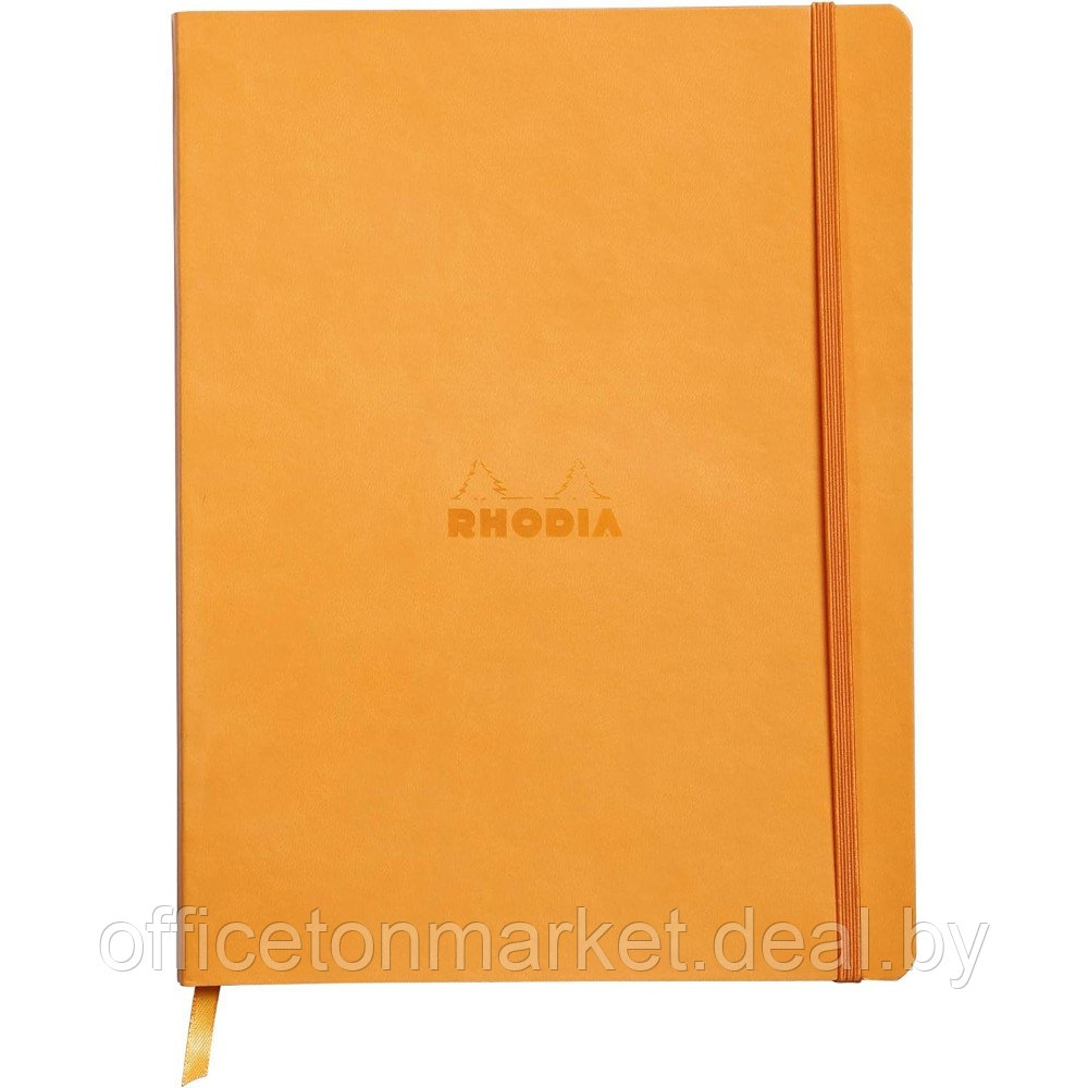 Блокнот Clairefontaine Rhodia "Rhodiarama", A5+, 80 листов, линейка, оранжевый