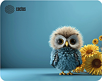 Коврик для мыши Cactus Owl blue 220x180x2мм (CS-MP-P07XS)