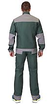 Костюм СИРИУС-ВЕСТ-ВОРК куртка, брюки зеленый со ср.серым, фото 3
