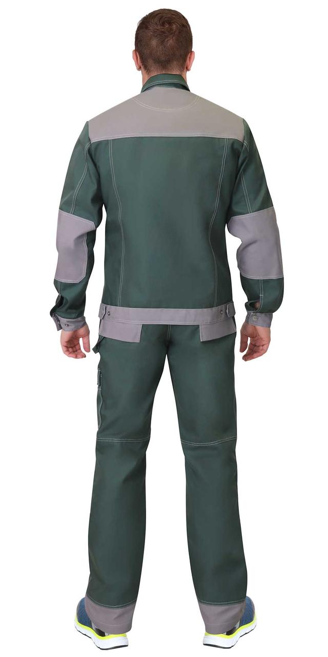 Костюм СИРИУС-ВЕСТ-ВОРК куртка, брюки зеленый со ср.серым - фото 3 - id-p226067292