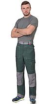 Костюм СИРИУС-ВЕСТ-ВОРК куртка, брюки зеленый со ср.серым, фото 3