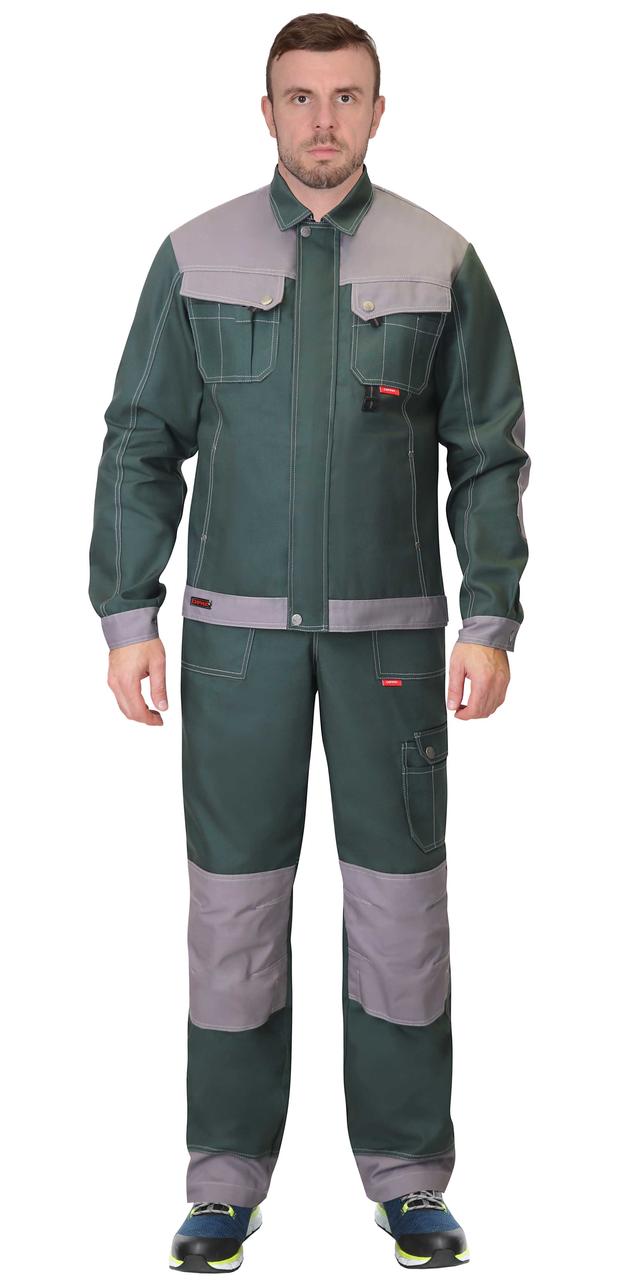 Костюм СИРИУС-ВЕСТ-ВОРК куртка, брюки зеленый со ср.серым - фото 2 - id-p226067292